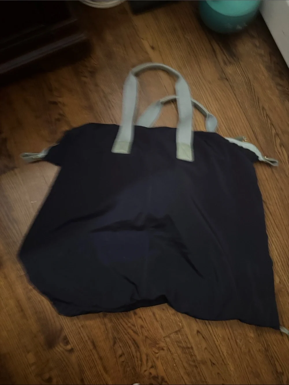 Tory Burch Navy and Light Blue Convertible Tote